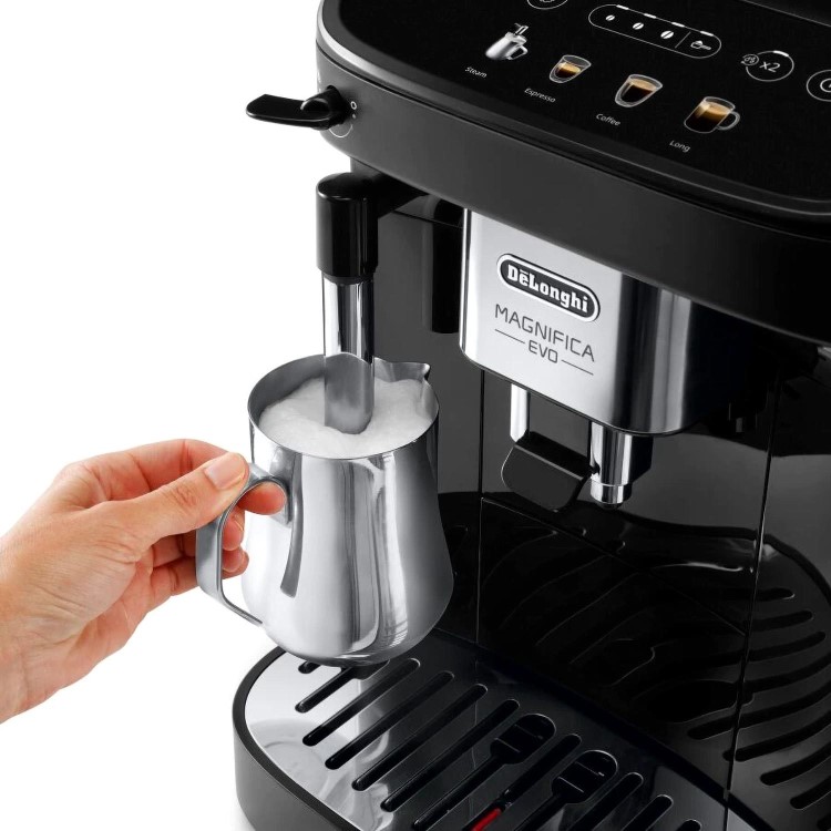 Delonghi Magnifica Evo Automatic Bean to Cup Coffee Machine with Milk Frother - Black