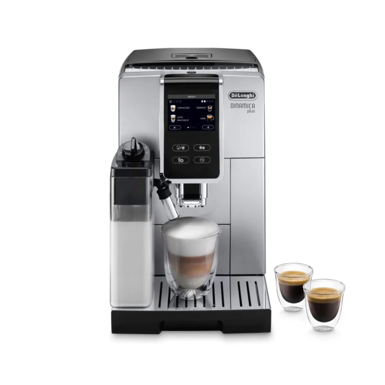 Delonghi Dinamica Plus Automatic Bean to Cup Coffee Machine with Milk Frother - Silver