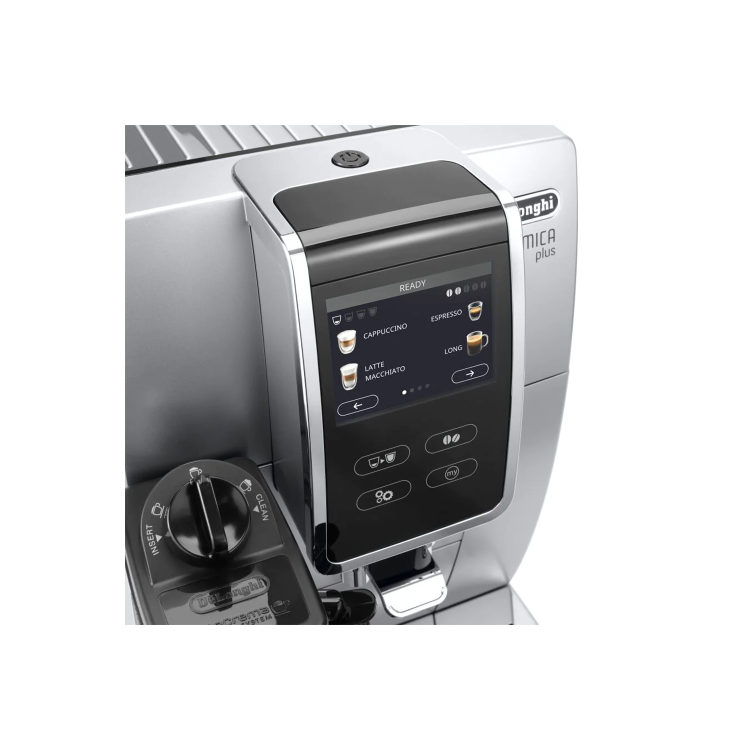 Delonghi Dinamica Plus Automatic Bean to Cup Coffee Machine with Milk Frother - Silver