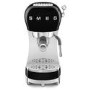 Smeg Retro Style Manual Espresso Coffee Machine with Milk Frother - Black