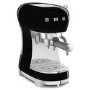 Smeg Retro Style Manual Espresso Coffee Machine with Milk Frother - Black