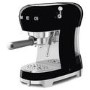 Smeg Retro Style Manual Espresso Coffee Machine with Milk Frother - Black