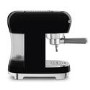 Smeg Retro Style Manual Espresso Coffee Machine with Milk Frother - Black