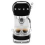 Smeg Retro Style Manual Espresso Coffee Machine with Milk Frother - Black