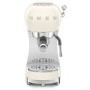 Smeg Retro Style Manual Espresso Coffee Machine with Milk Frother - Cream