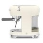 Smeg Retro Style Manual Espresso Coffee Machine with Milk Frother - Cream