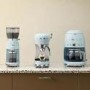 Smeg Retro Style Manual Espresso Coffee Machine with Milk Frother - Pastel Blue