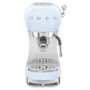 Smeg Retro Style Manual Espresso Coffee Machine with Milk Frother - Pastel Blue