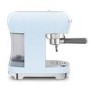 Smeg Retro Style Manual Espresso Coffee Machine with Milk Frother - Pastel Blue