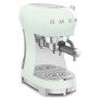 Smeg Retro Style Manual Espresso Coffee Machine with Milk Frother - Pastel Green