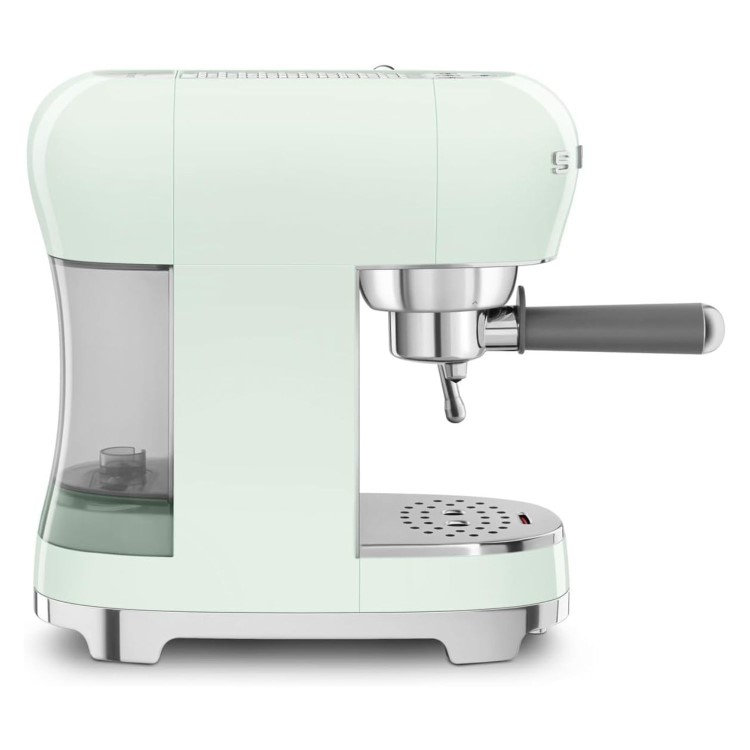 Smeg Retro Style Manual Espresso Coffee Machine with Milk Frother - Pastel Green