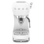 Smeg Retro Style Manual Espresso Coffee Machine with Milk Frother - White