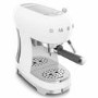 Smeg Retro Style Manual Espresso Coffee Machine with Milk Frother - White