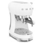 Smeg Retro Style Manual Espresso Coffee Machine with Milk Frother - White