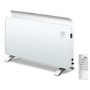 electriQ 2000W Smart Curved Designer Glass Panel Heater - Wall Mountable & Bathroom Safe - White