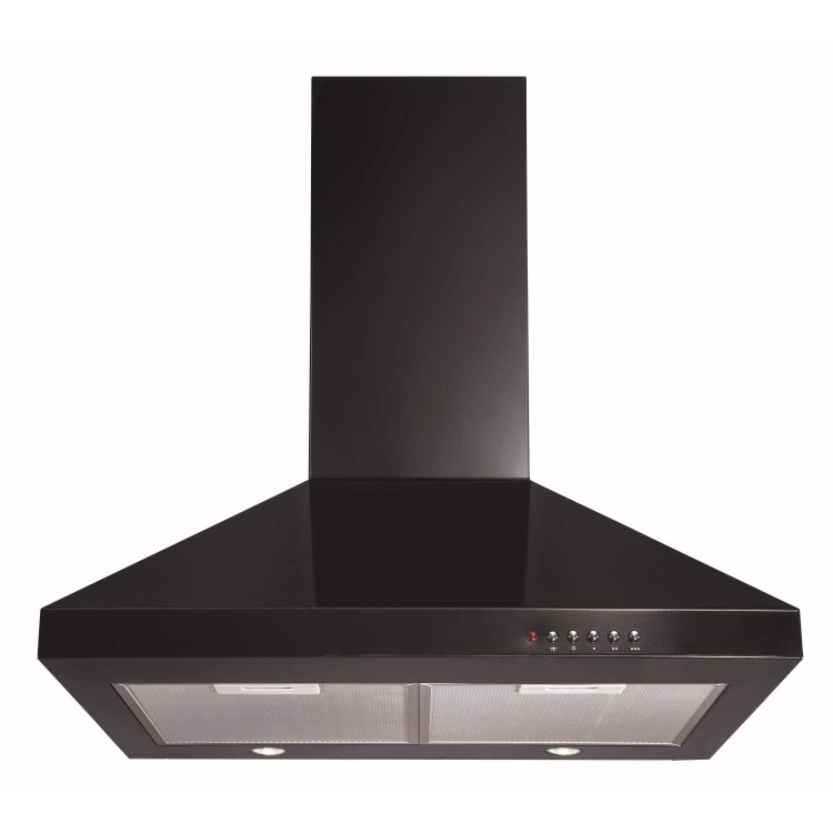 CDA 60cm Chimney Cooker Hood - Black