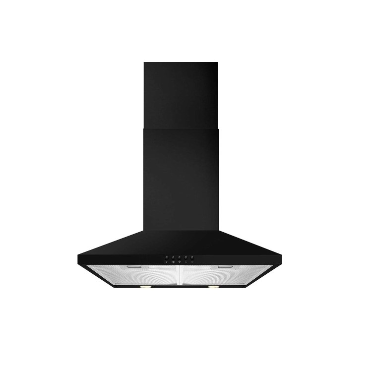 CDA 60cm Chimney Hood - Black