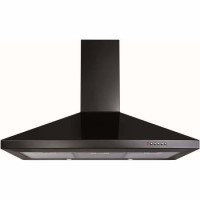 CDA ECH91BL 90cm Chimney Cooker Hood - Black