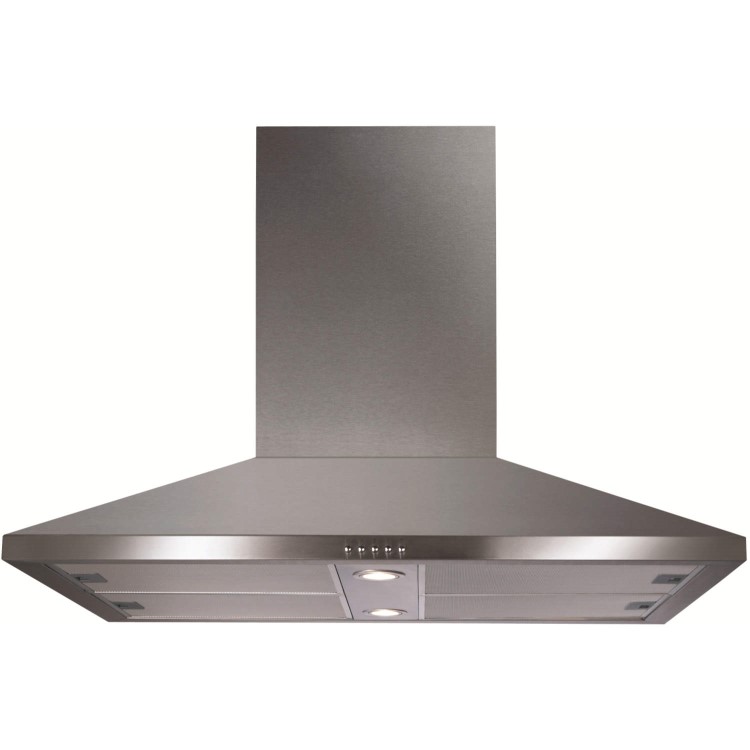 CDA ECHK90SS Stainless Steel 90cm Wide Island Cooker Hood