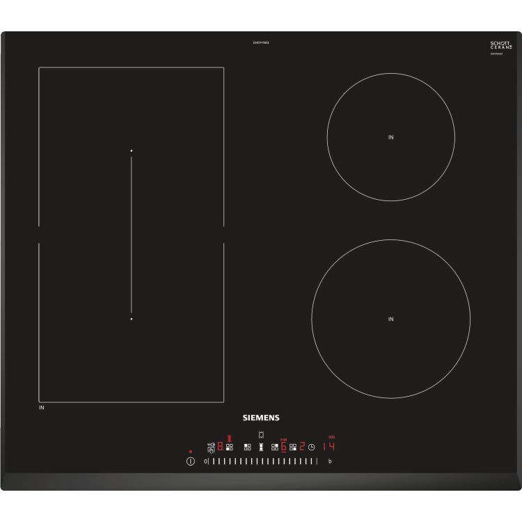 Siemens iQ500 60cm 4 Zone Induction Hob with CombiZone