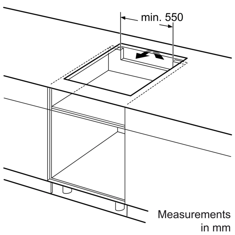 Siemens iQ500 60cm 4 Zone Induction Hob with CombiZone