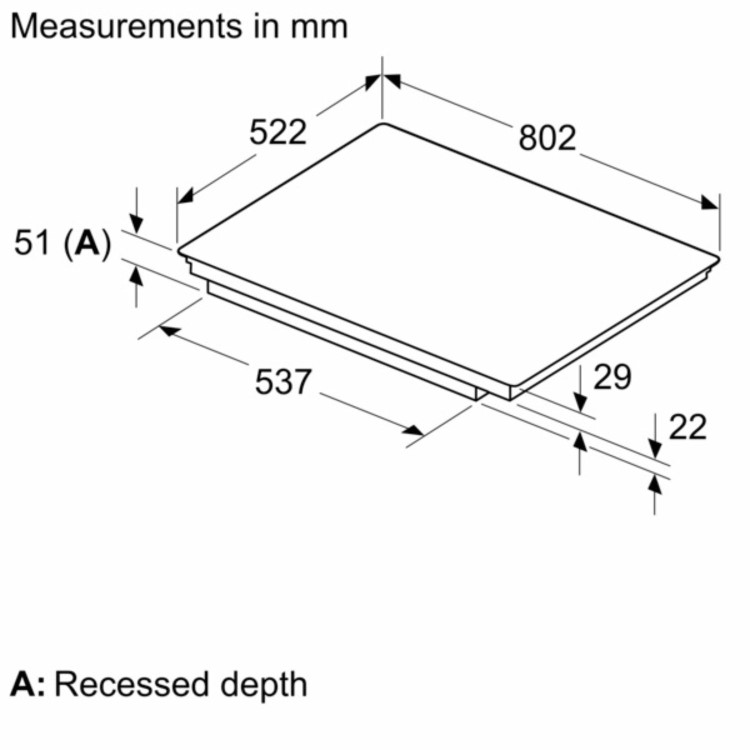 Siemens iQ500 Series 80cm 5 Zone Induction Hob