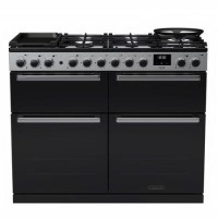 Rangemaster Edge Deluxe 110cm Base Cavity Induction Range Cooker - Black Glass