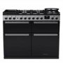 Rangemaster Edge Deluxe 110cm Base Cavity Induction Range Cooker - Black Glass