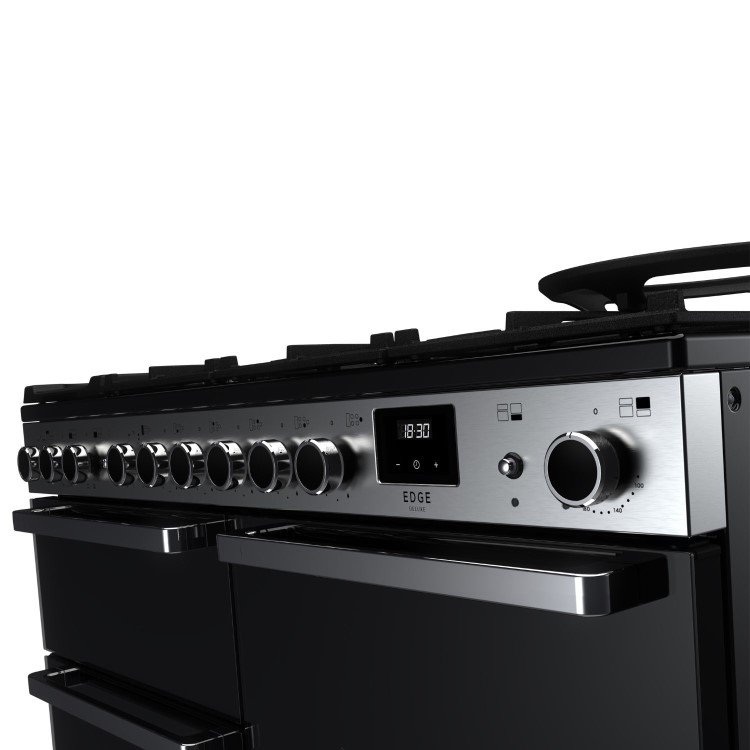 Rangemaster Edge Deluxe 110cm Induction Range Cooker - Black Glass