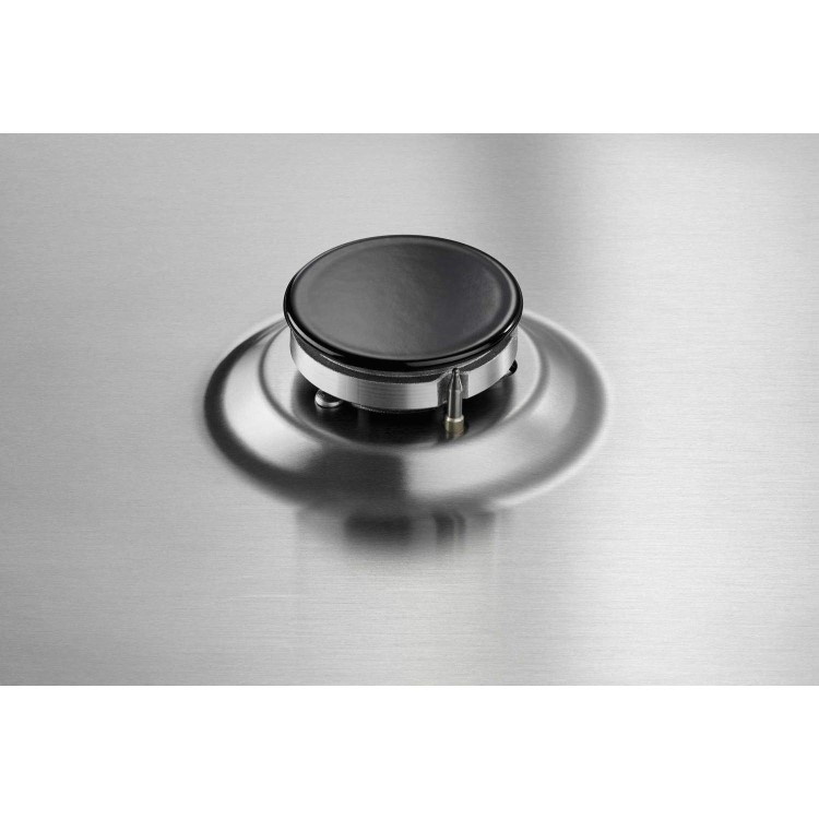 Electrolux EGH6343LOX 60cm Four Burner Gas Hob Stainless Steel With Cast Iron Pan Stands