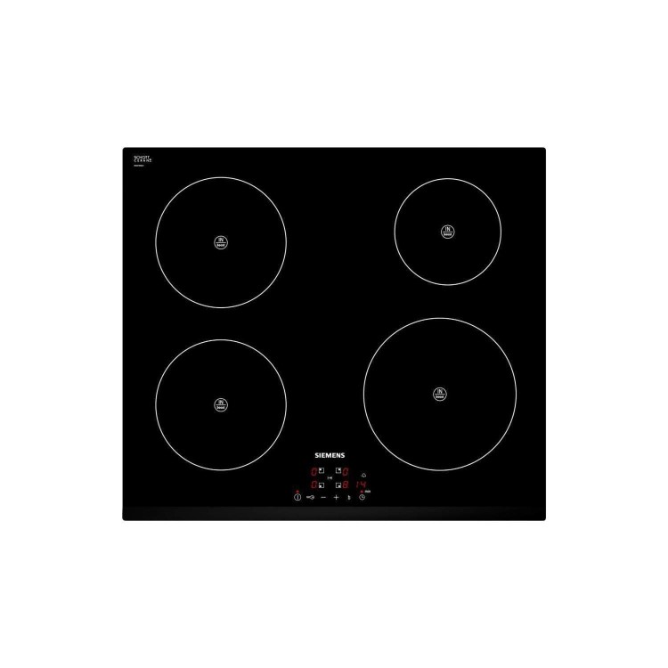 Siemens EH631BE18E 58cm Wide Touch Control Four Zone Induction Hob - Black