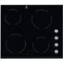 Electrolux EHF6140FOK 59cm Wide Black Four Zone Ceramic Hob