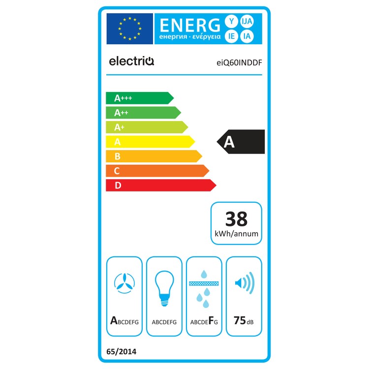 electriQ 60cm Venting Induction Hob with Flex Zone