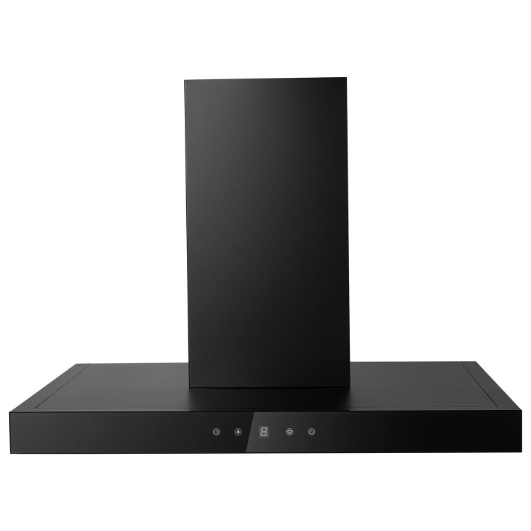 electriQ 60cm Touch Control Slimline Chimney Hood - Black