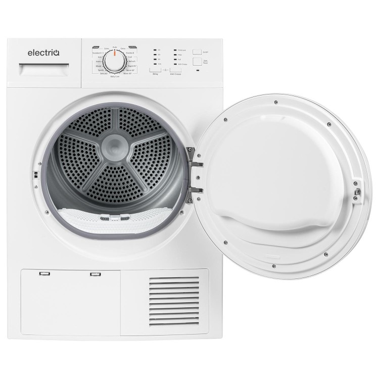 electriQ 8kg Condenser Tumble Dryer - White