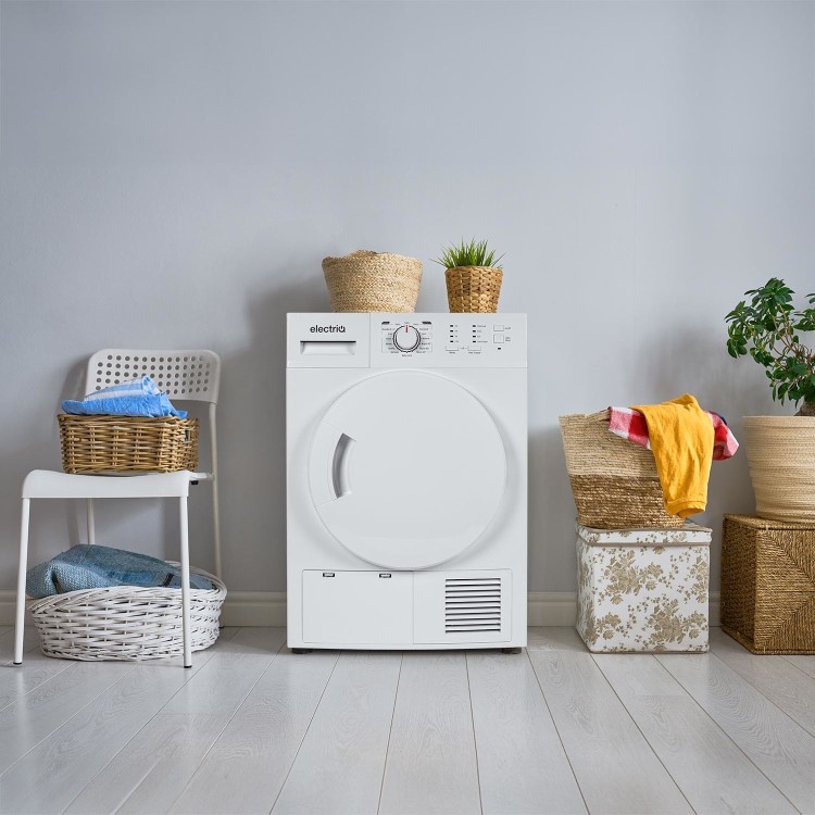 electriQ 8kg Condenser Tumble Dryer - White