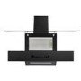 electriQ 90cm Angled Chimney Cooker Hood - Matte Black