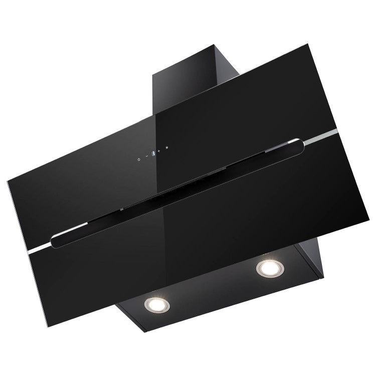 Refurbished electriQ EIQ90ANSLIMBK 90cm Angled Cooker Hood Back