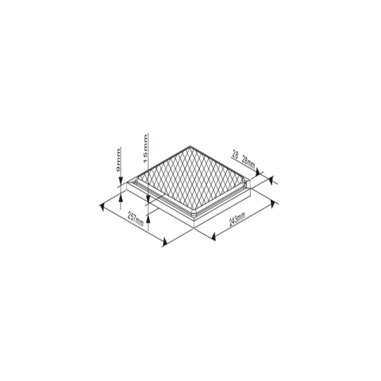 electriQ Carbon Filter for eIQISLANDCURVEDSS90 / eIQISLTOUCH90SS / EIQISLANDLED Cooker Hoods