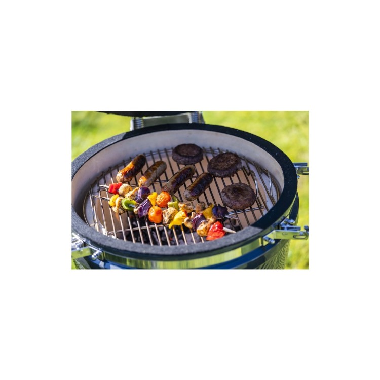 Boss Grill The Egg - 18 Inch Ceramic Kamado Style Charcoal Egg BBQ Grill