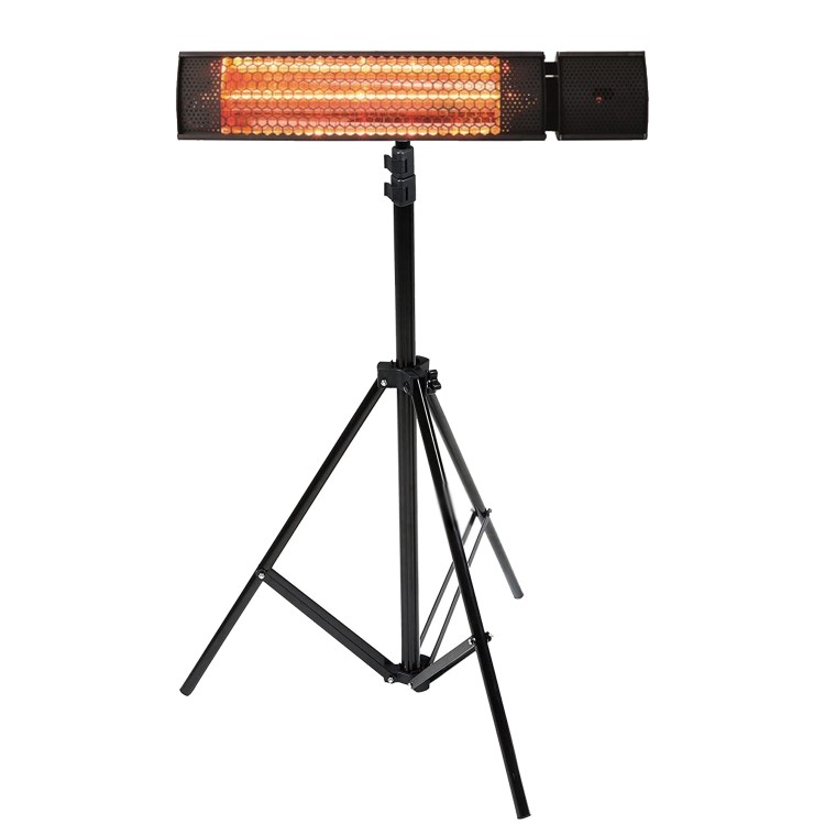 electriQ Wall Mounted Electric Patio Heater - 2kW with Remote Control