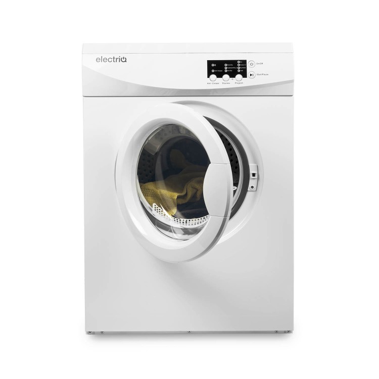 electriQ 7kg Vented Tumble Dryer - White