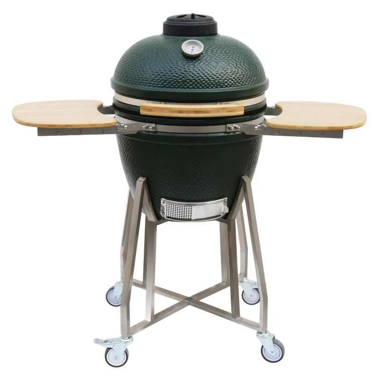 Boss Grill The Egg - 18 Inch Ceramic Kamado Style Charcoal Egg BBQ Grill - Green