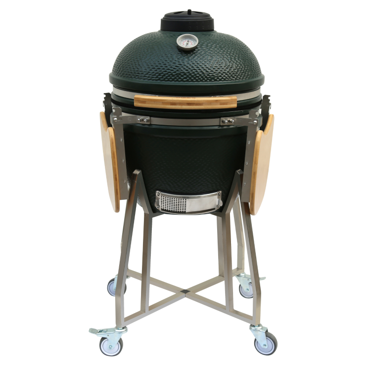 Boss Grill The Egg - 18 Inch Ceramic Kamado Style Charcoal Egg BBQ Grill - Green