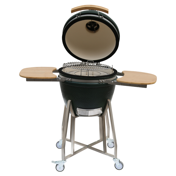 Boss Grill The Egg - 18 Inch Ceramic Kamado Style Charcoal Egg BBQ Grill - Green