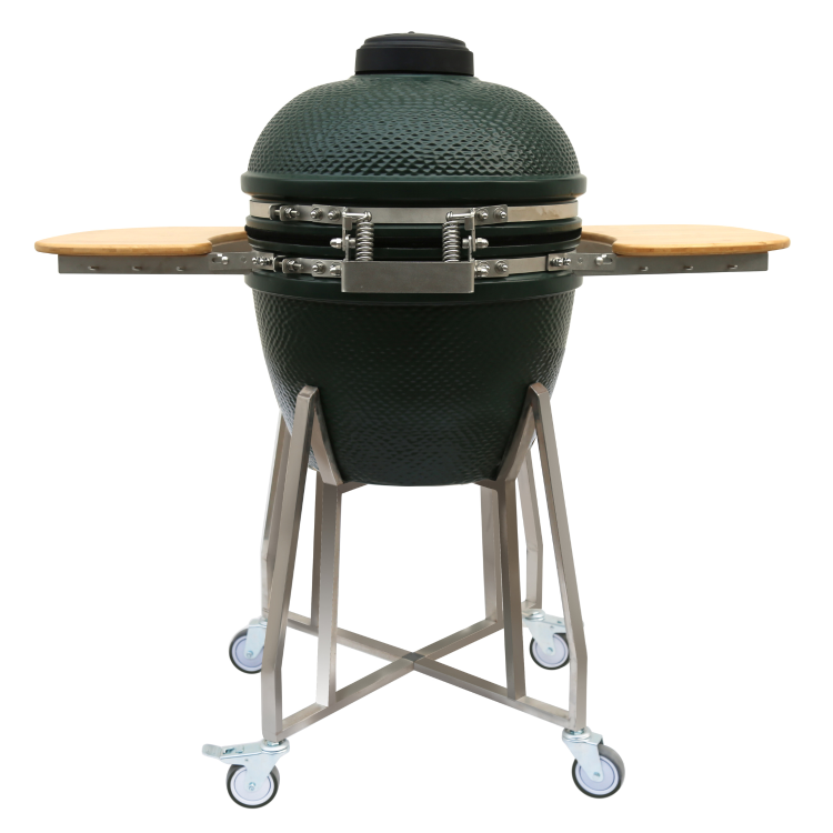 Boss Grill The Egg - 18 Inch Ceramic Kamado Style Charcoal Egg BBQ Grill - Green