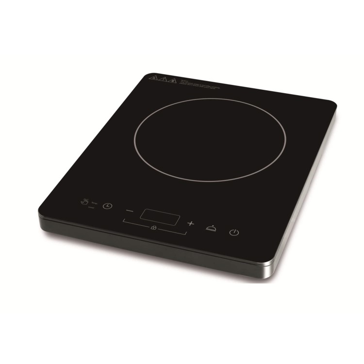 GRADE A1 - electriQ Portable Touch Control Single Zone Induction Hob Black