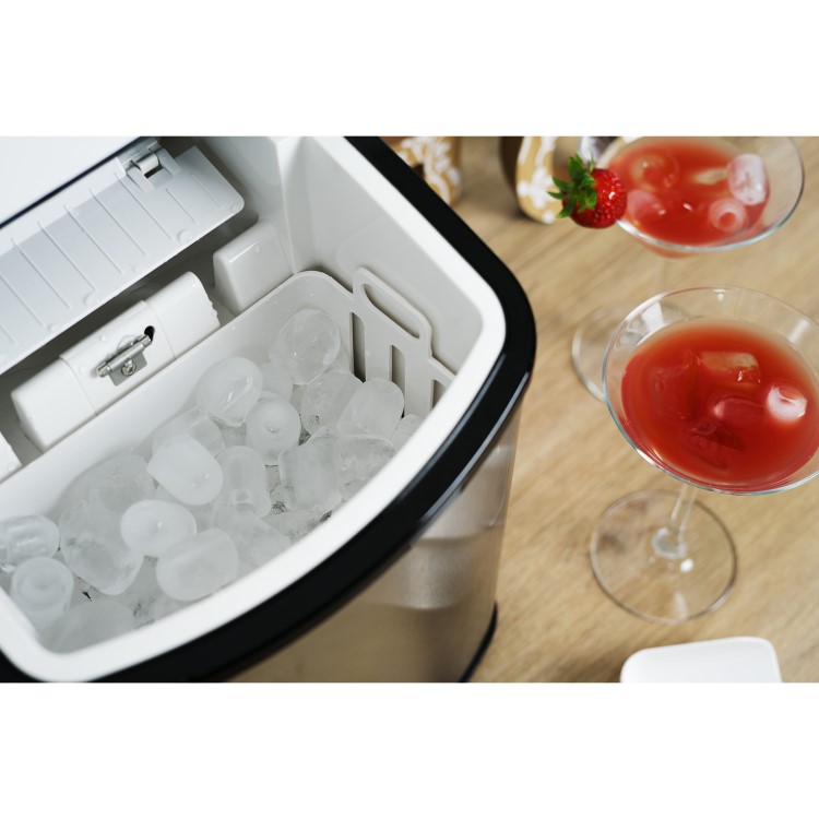 electriQ Countertop Ice Maker in Stainless Steel