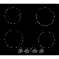 electriQ 60cm 4 Zone Induction Hob with Knob Controls