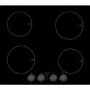 electriQ 60cm 4 Zone Induction Hob with Knob Controls